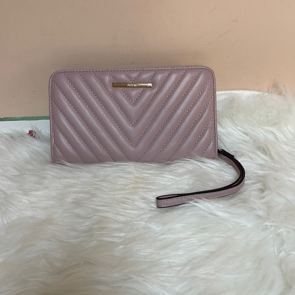 Cute Aldo wristlet peach color